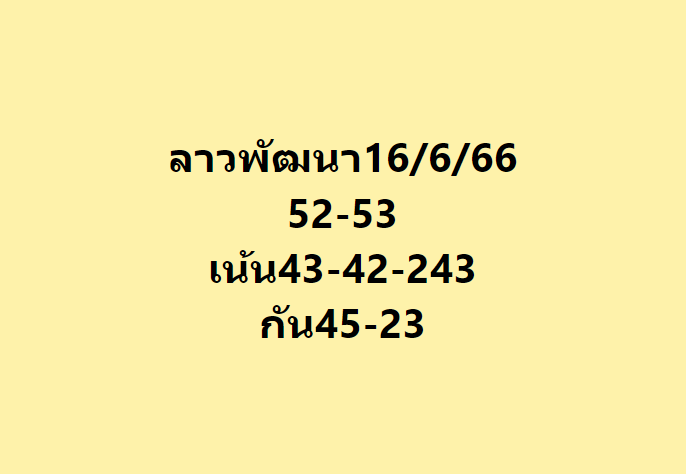 หวยลาว 16 6 66 ชุด10