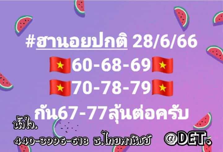 หวยฮานอย28 6 66 ชุด9