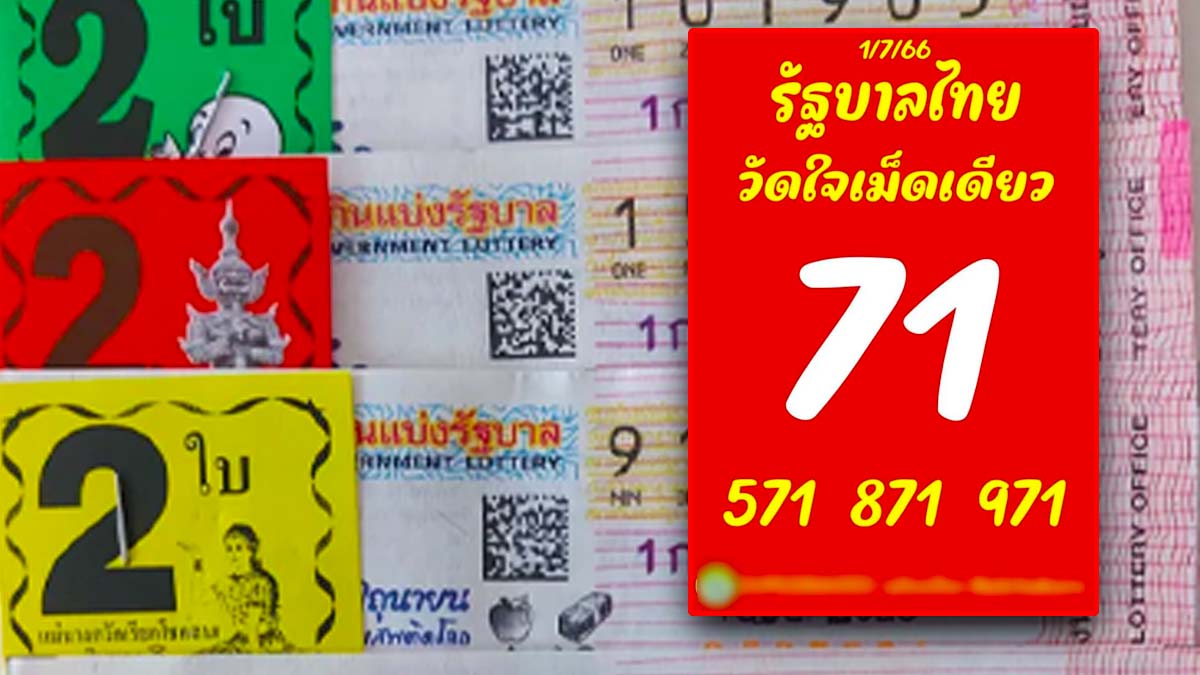 เลขวัดใจงวดวันที่ 1 กรกฎาคม 2566