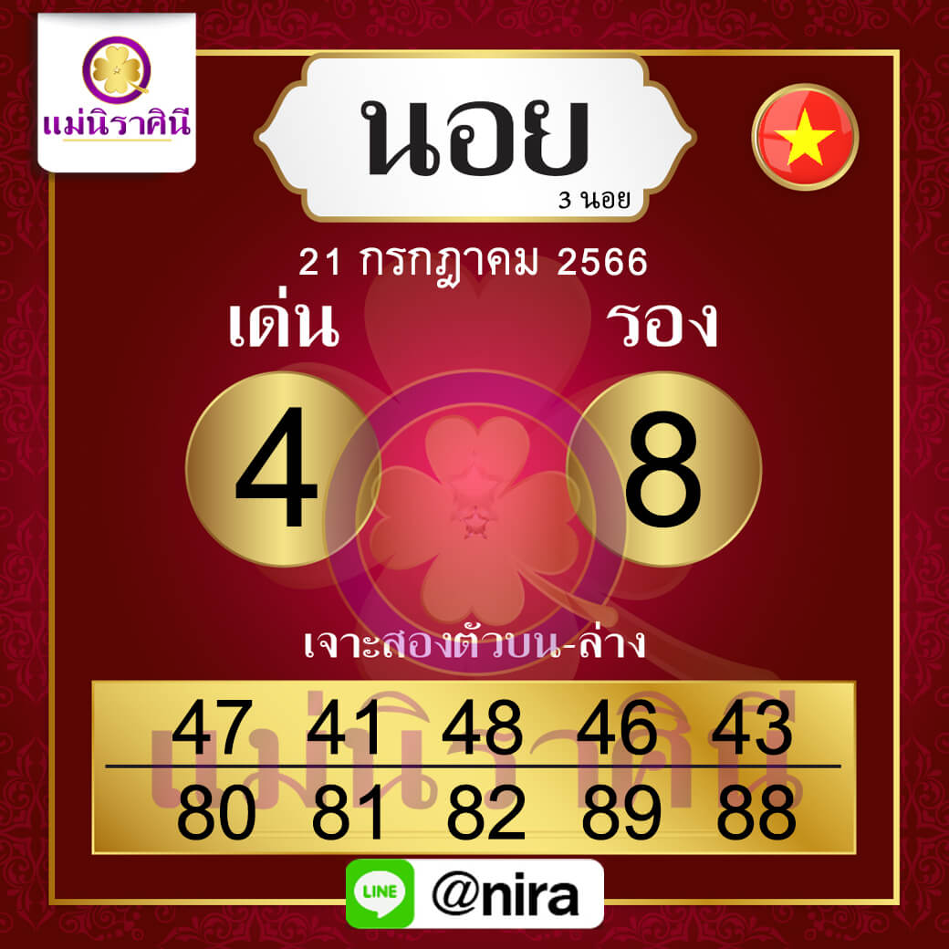 หวยฮานอย21-7-66 ชุด7