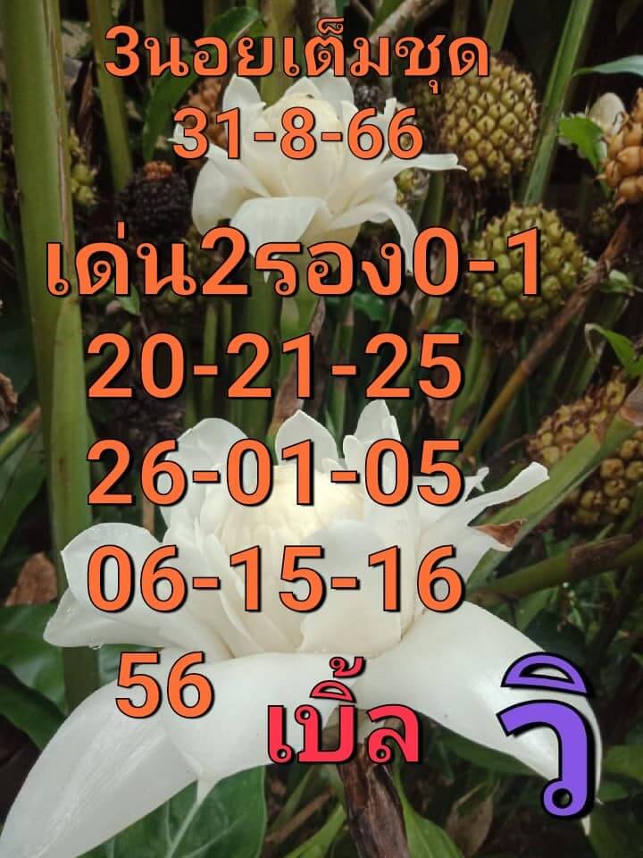 หวยฮานอย 31-8-66 ชุด7