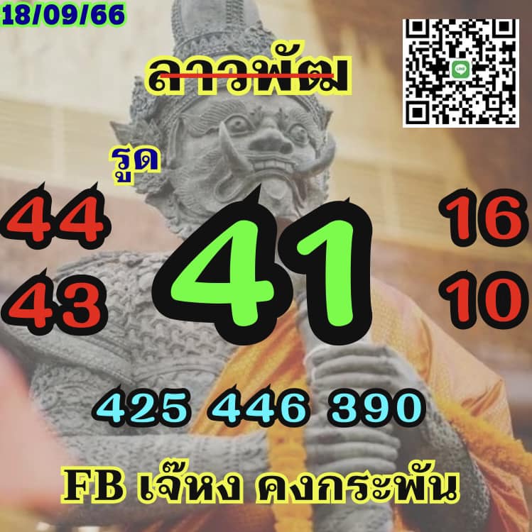 หวยลาว 18-9-66 ชุด6