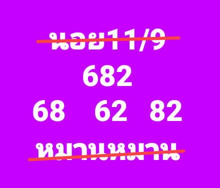 หวยฮานอย 11-9-66 ชุด1