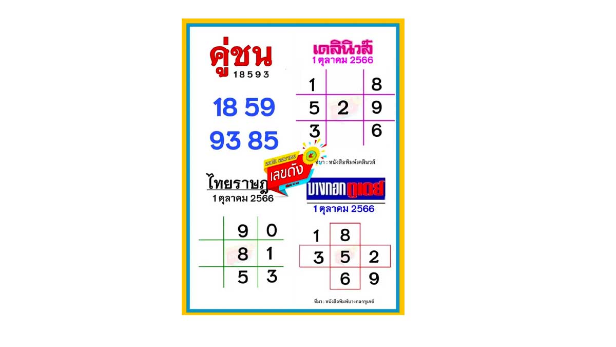 หวยเดลินิวส์ งวด 1 ตุลาคม 2566