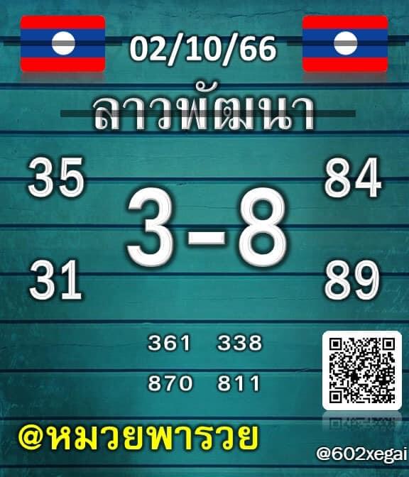 หวยลาว 2-10-66 ชุด8