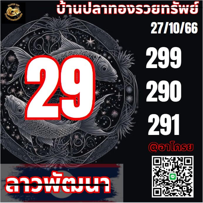 หวยลาว 27-10-66 ชุด1