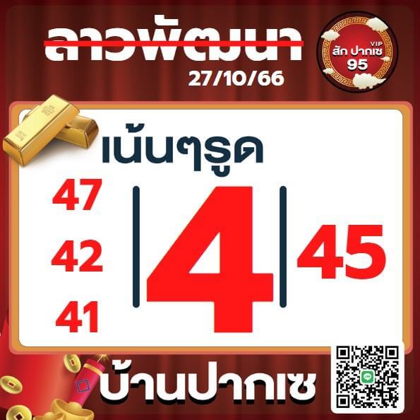 หวยลาว 27-10-66 ชุด3