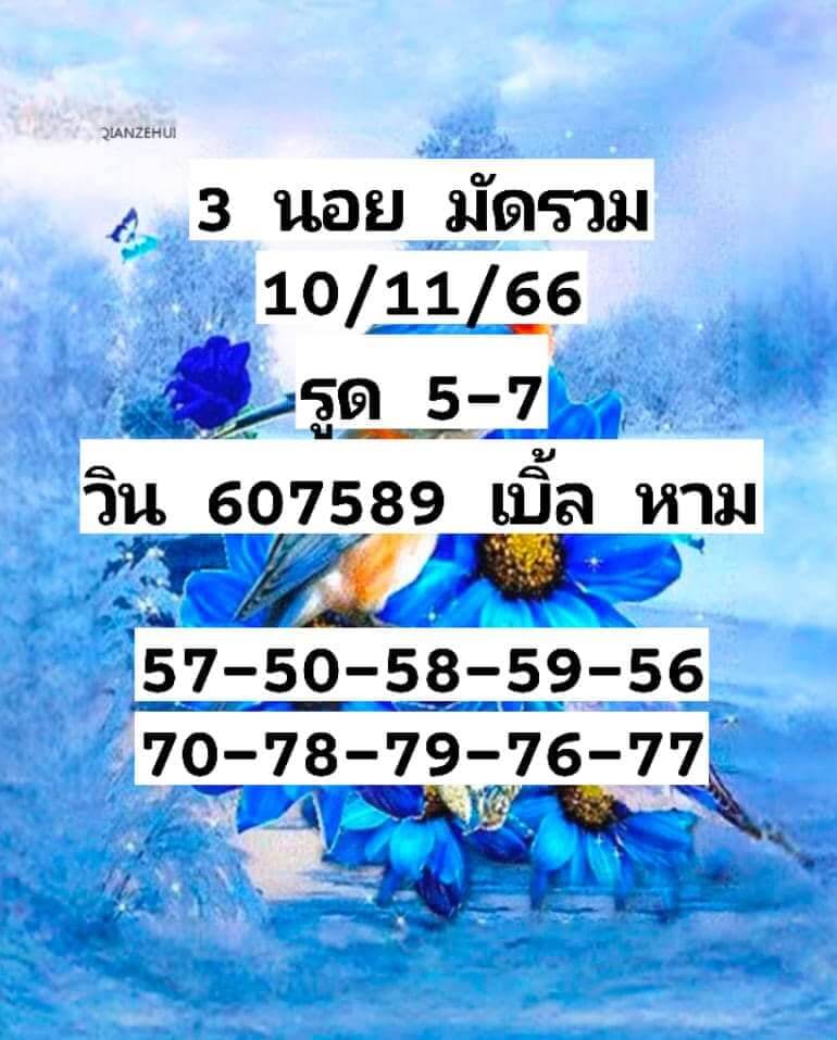 หวยฮานอย 10-11-66 ชุด4