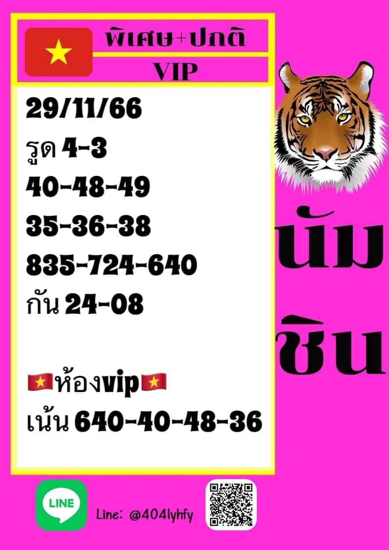 หวยฮานอย 29-11-66 ชุด1