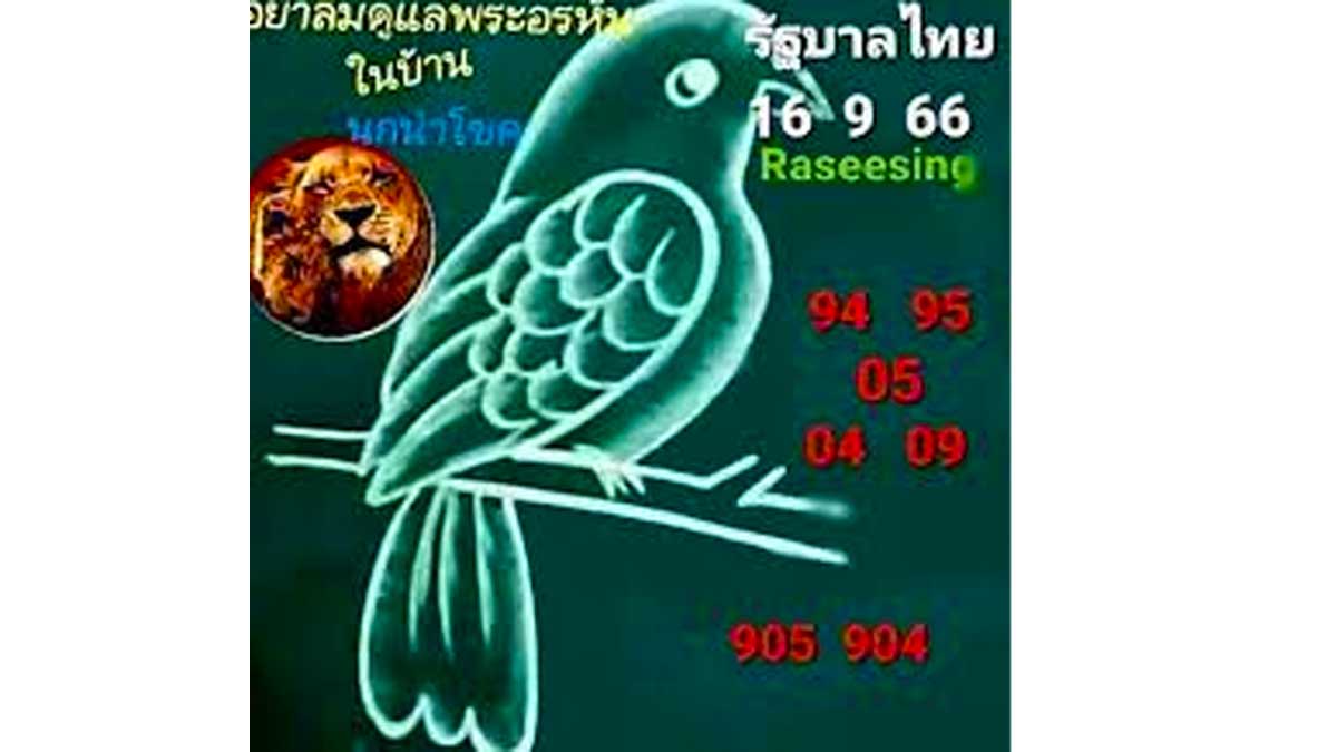 เลขเด็ดนกนำโชคงวด 1 ธันวาคม 2566