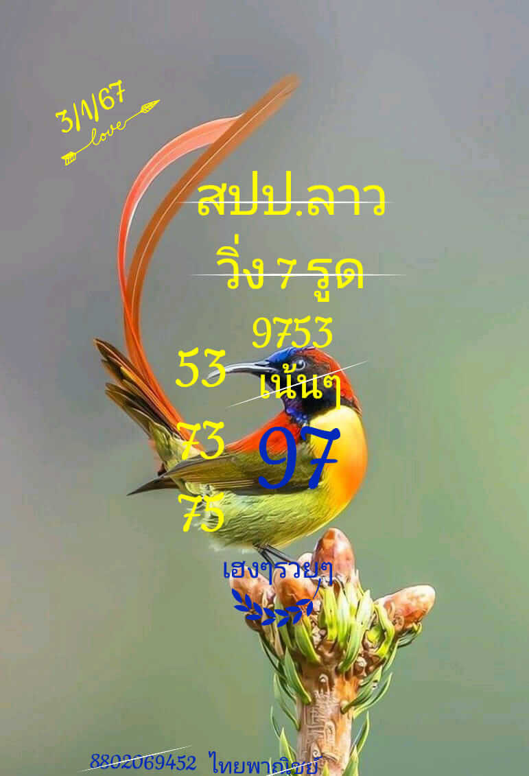 หวยลาว 3-1-67 ชุด1