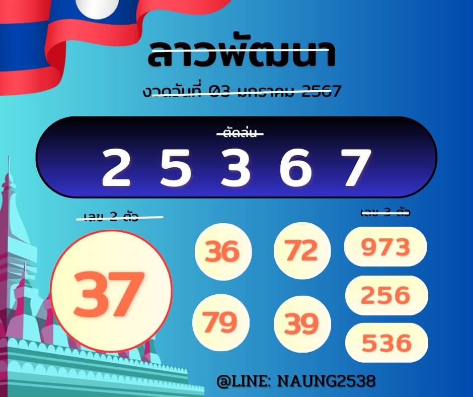 หวยลาว 3-1-67 ชุด9