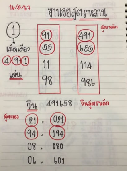 หวยฮานอย 16-5-67 ชุด9