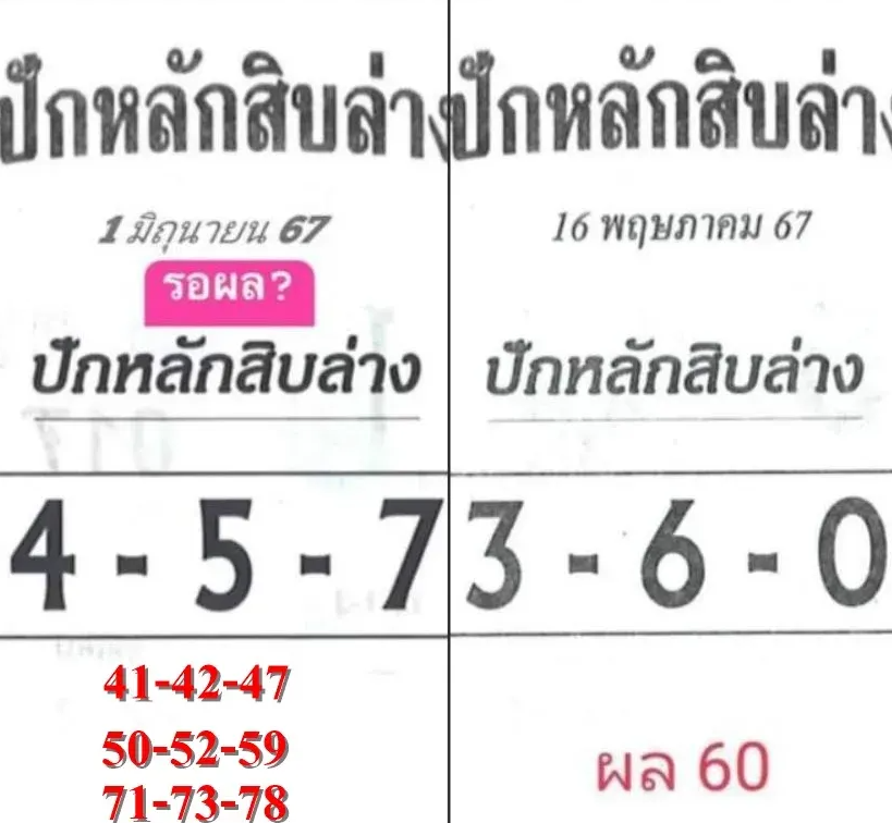 เลขเด็ดบนล่าง งวด 1 มิถุนายน 2567