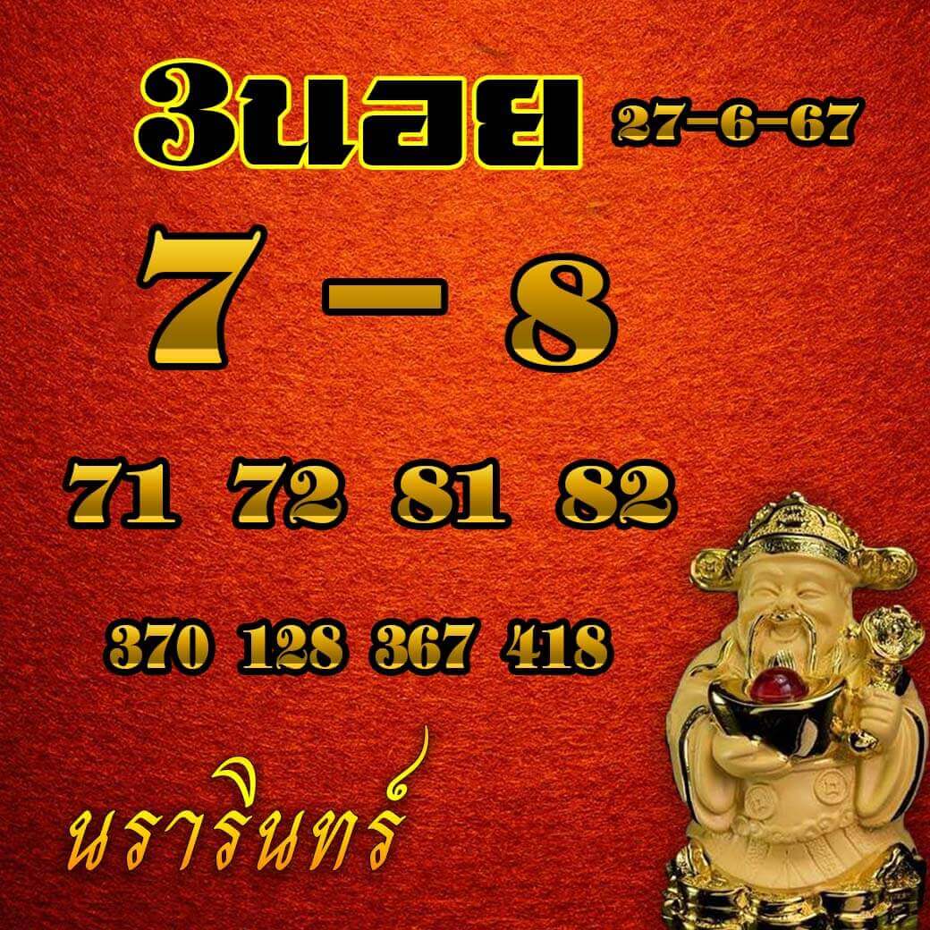 หวยฮานอย 26-6-67 ชุด8