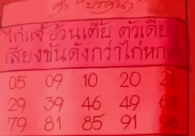 เลขเด็ดปริศนาปกแดง งวด 16/6/2567