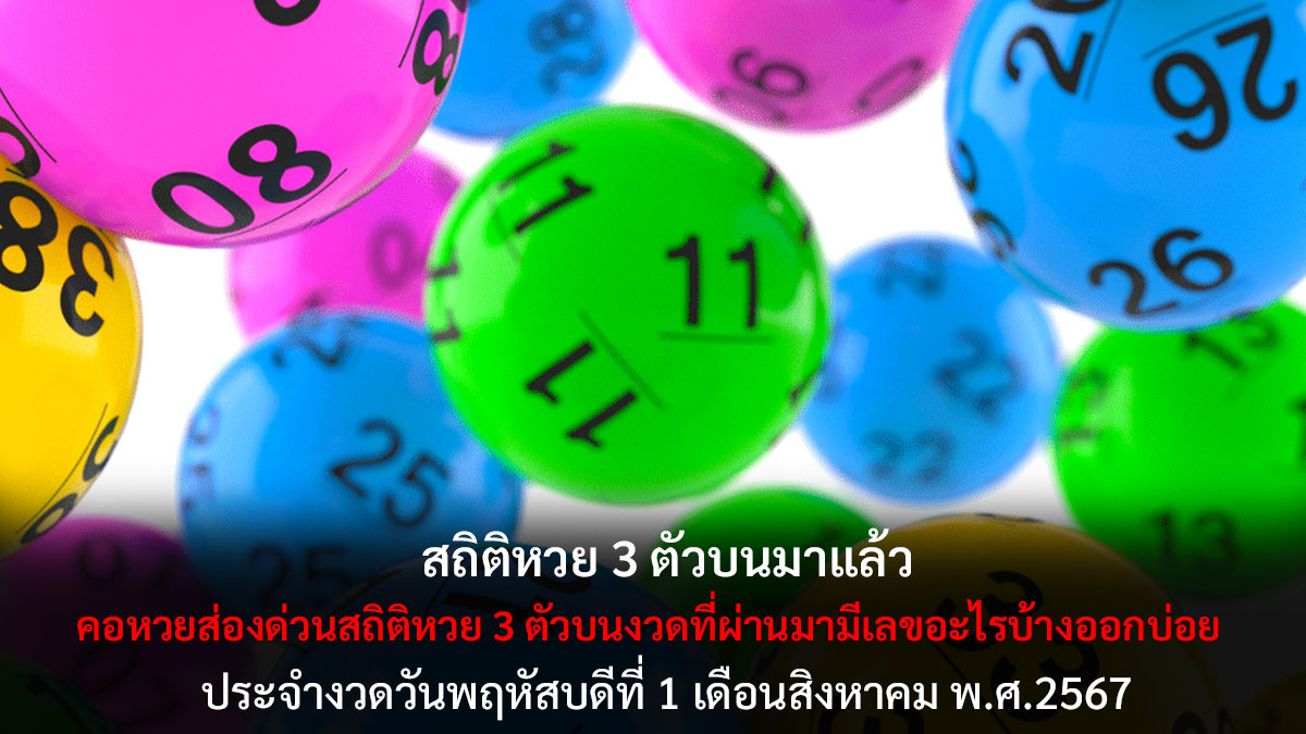 สถิติหวย 3 ตัวบนงวด 1 8 67