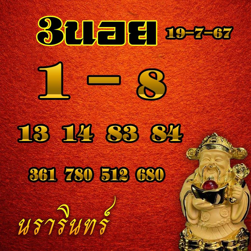 หวยฮานอย 19-7-67 ชุด2