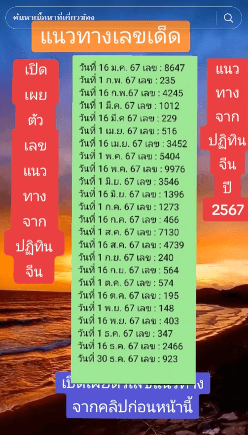 เลขเด็ด งวด 1 สิงหาคม 2567