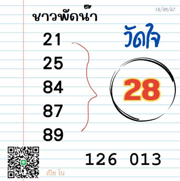 หวยลาว 18-9-67 ชุด4