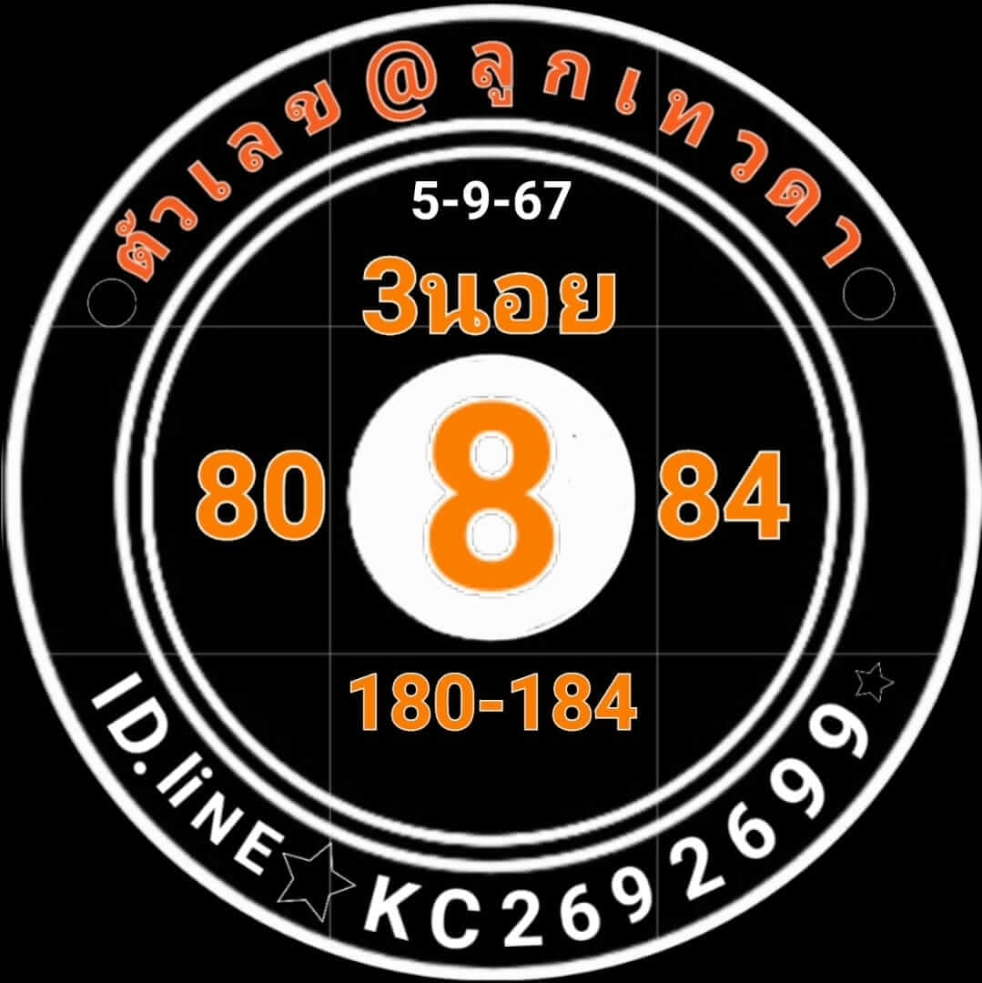 หวยฮานอย 5-9-67 ชุด3