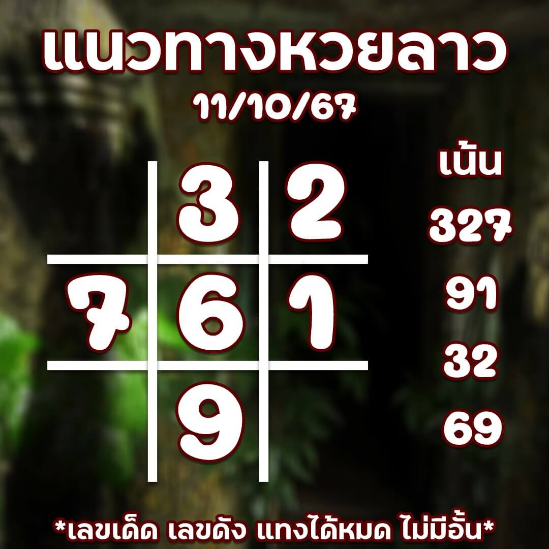 หวยลาว 11-10-67 ชุด8