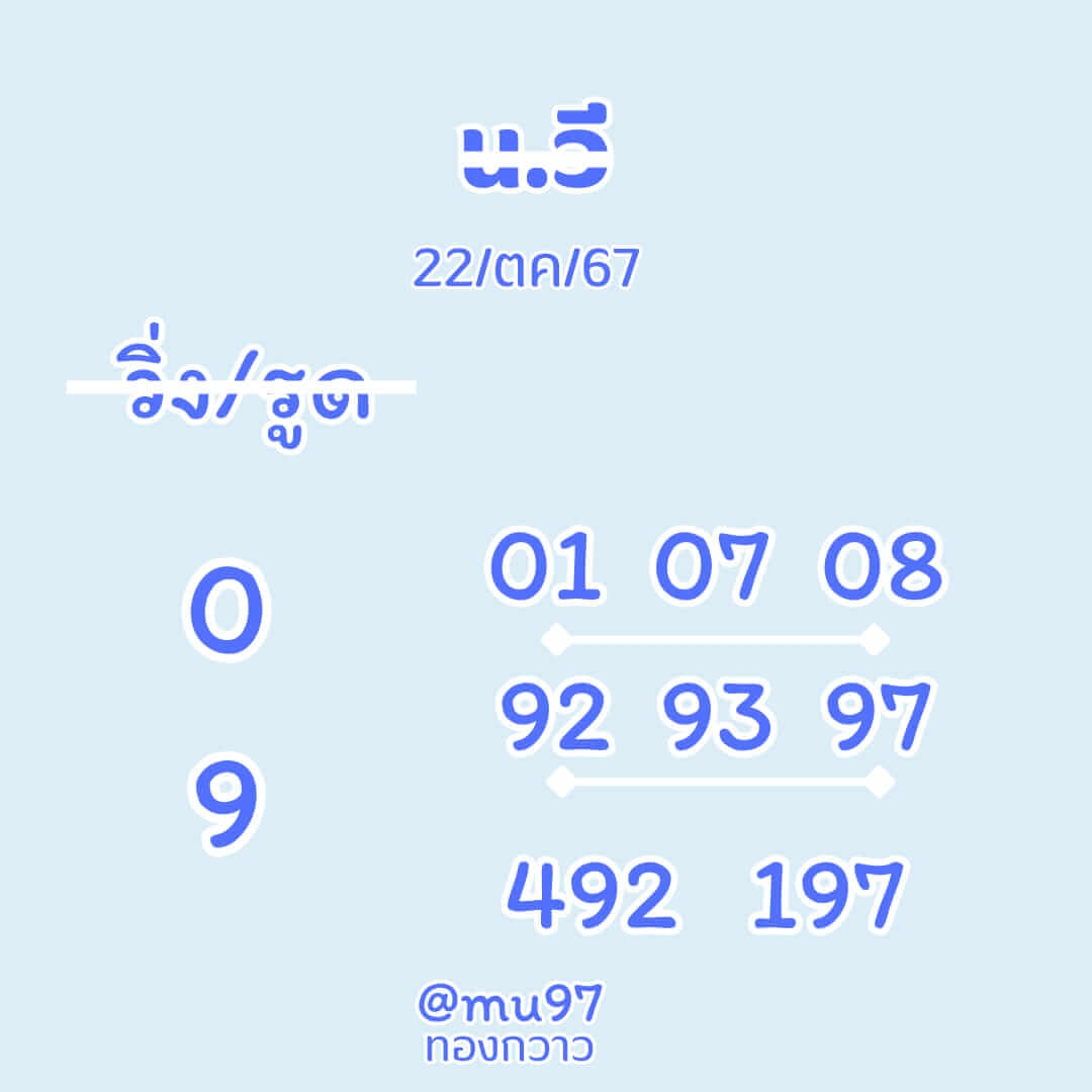 หวยฮานอย 22-10-67 ชุด5