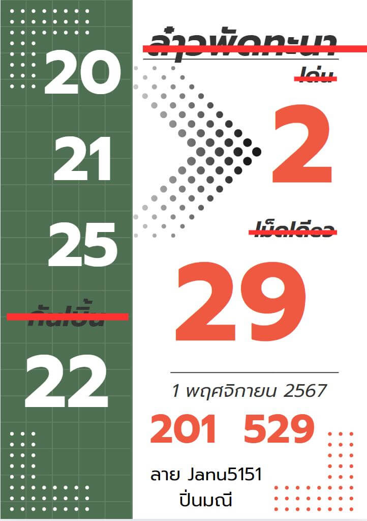 หวยลาว 1-11-67 ชุด9