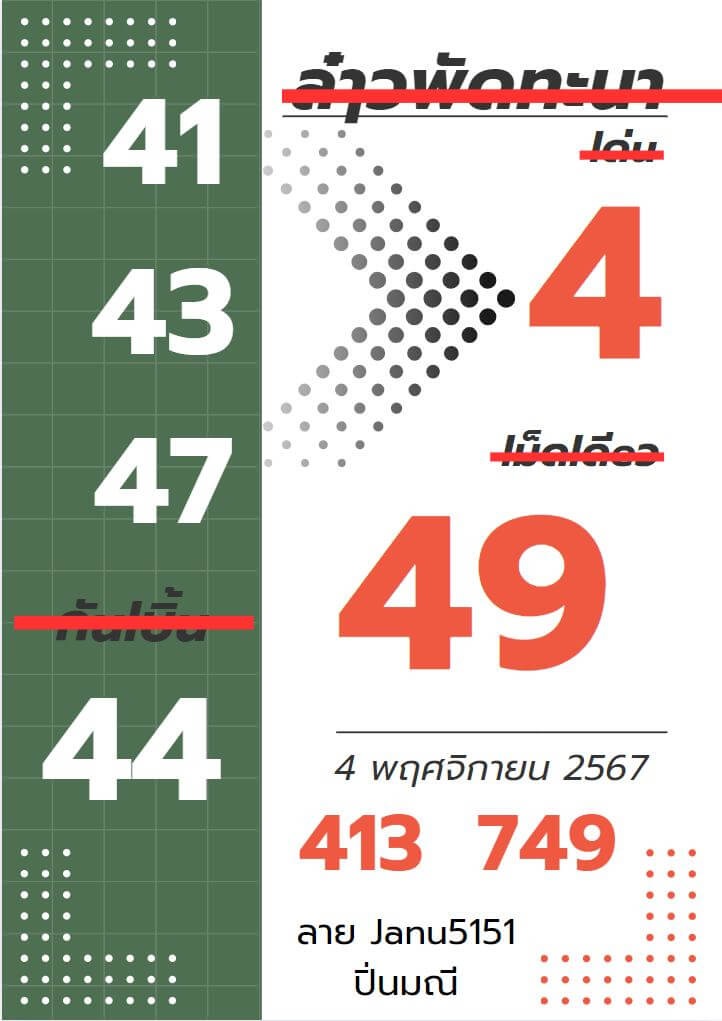 หวยลาว 4-11-67 ชุด3