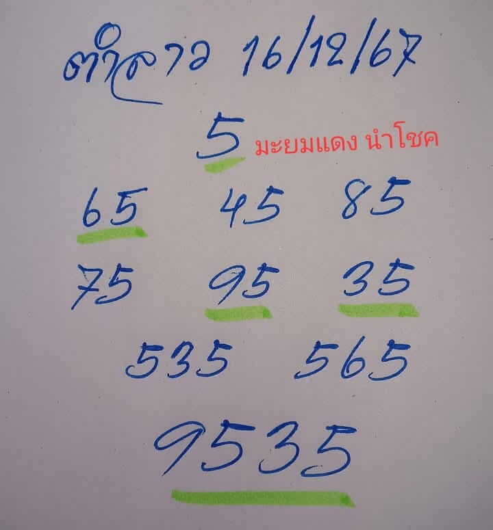 หวยลาว 16-12-67 ชุด5