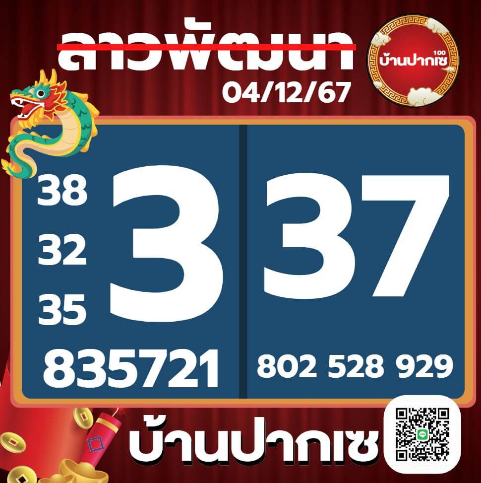 หวยลาว 4-12-67 ชุด10