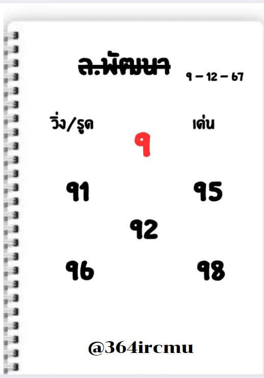 หวยลาว 9-12-67 ชุด3