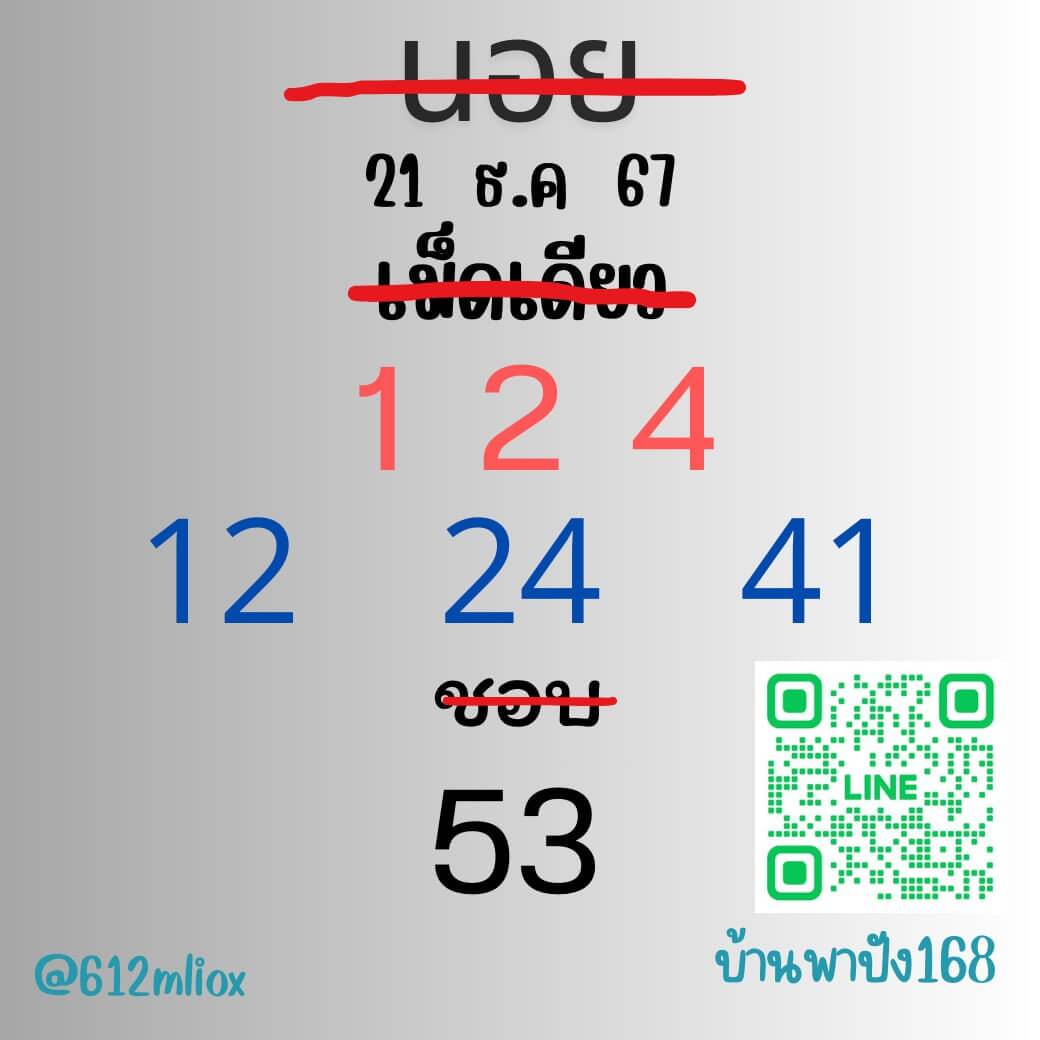 หวยฮานอย 21-12-67 ชุด9