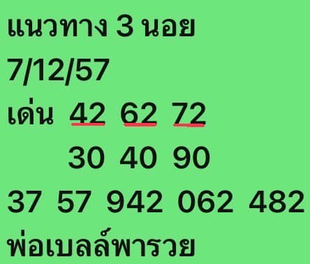 หวยฮานอย 7-12-67 ชุด10