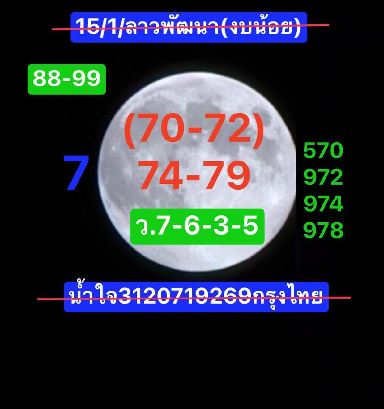 หวยลาว 15-1-68 ชุด8