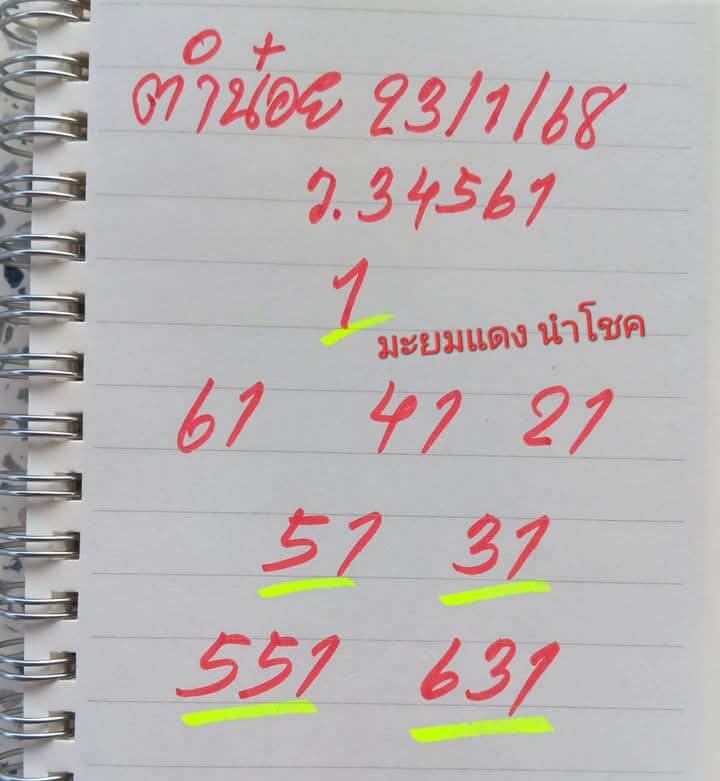 หวยฮานอย 23-1-68 ชุด9