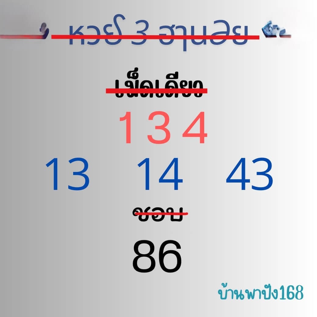 หวยฮานอย 4-1-68 ชุด3