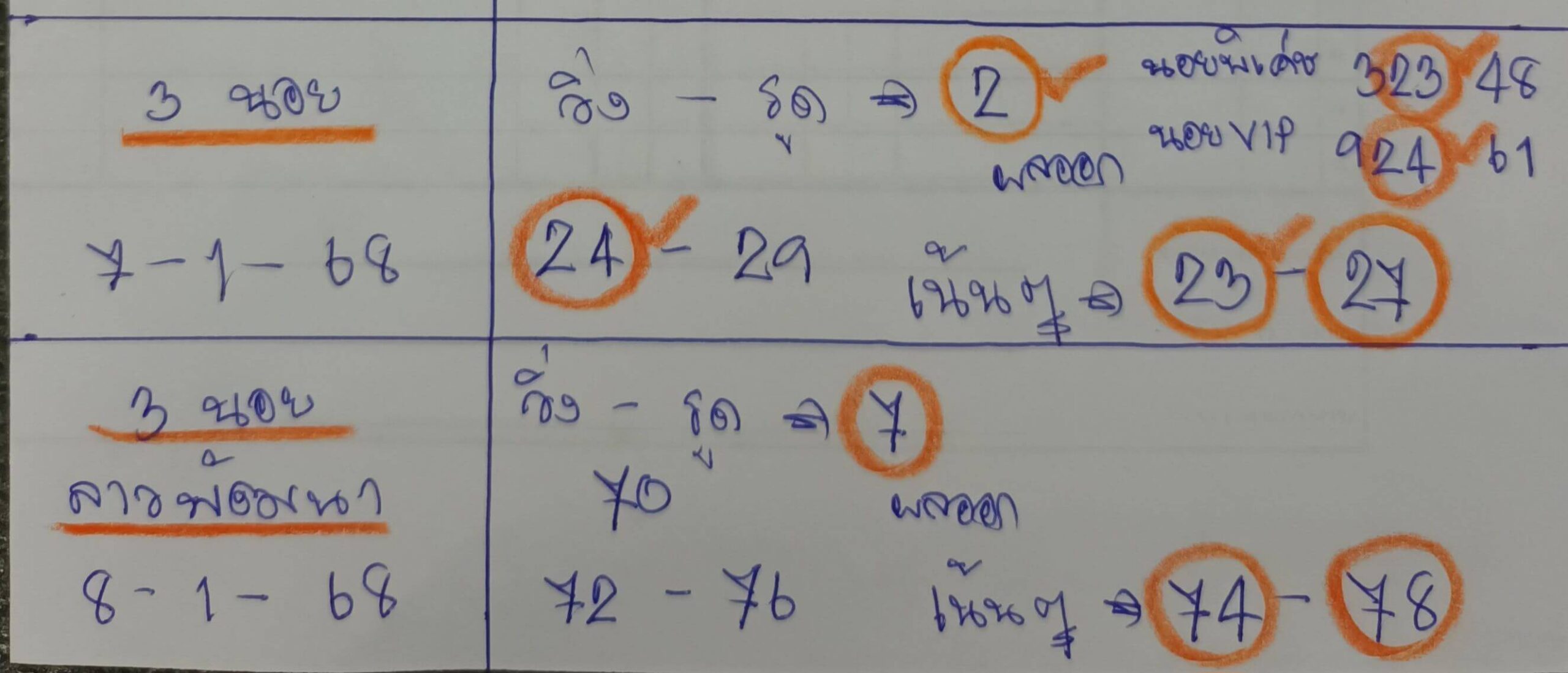 หวยฮานอย 8-1-68 ชุด5