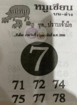 เลขเด็ดหมูเซียน