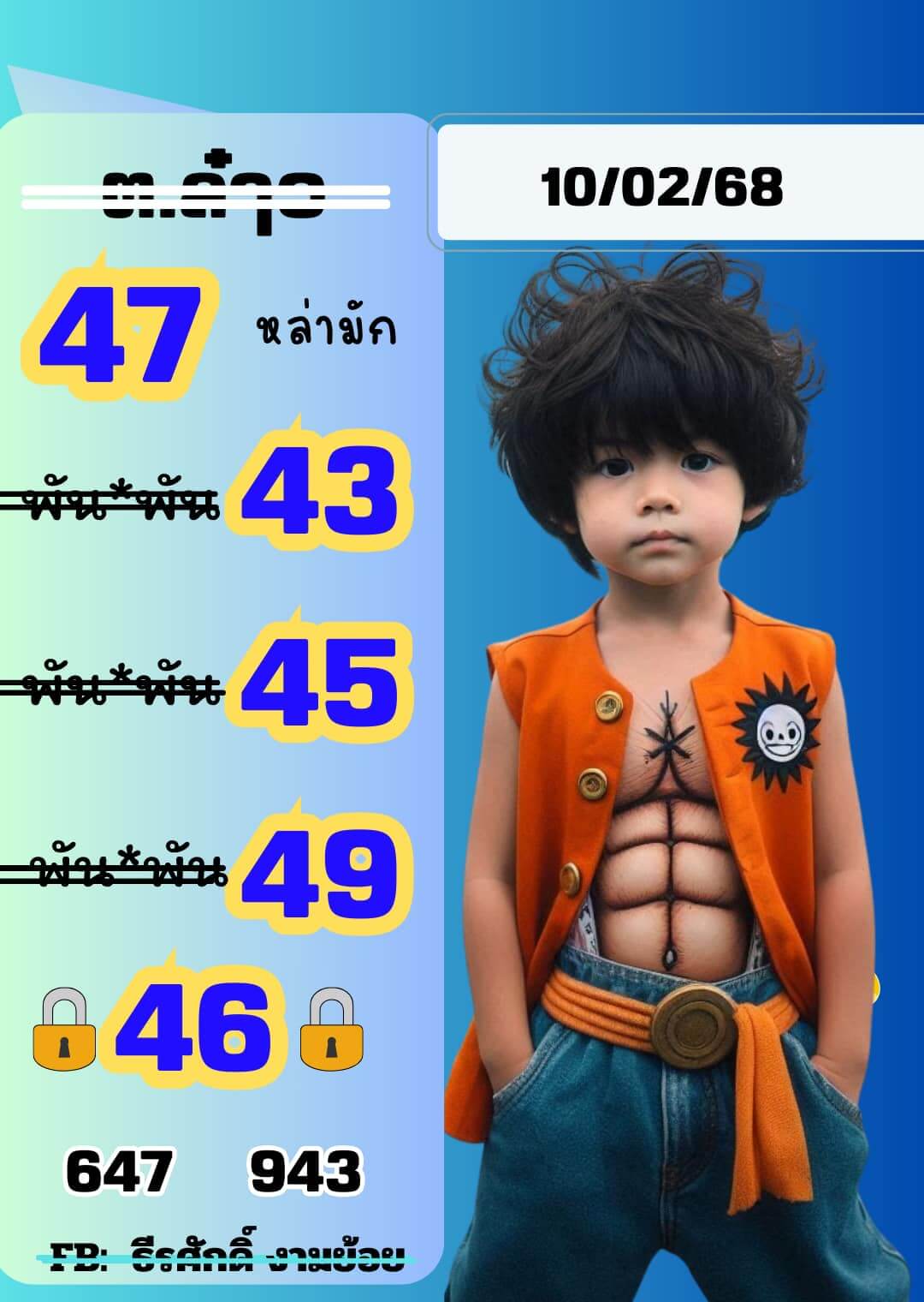 หวยลาว 10-2-68 ชุด5