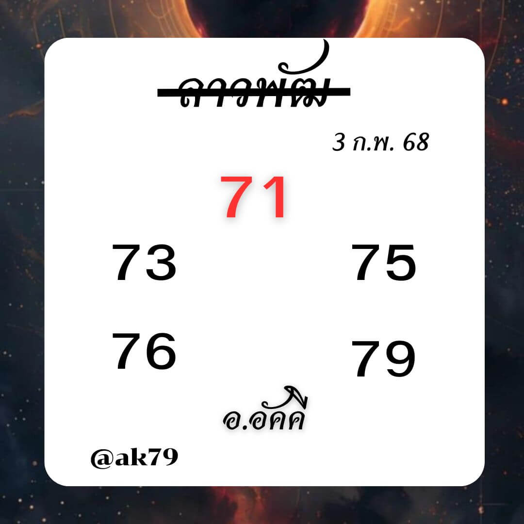 หวยลาว 3-2-68 ชุด7