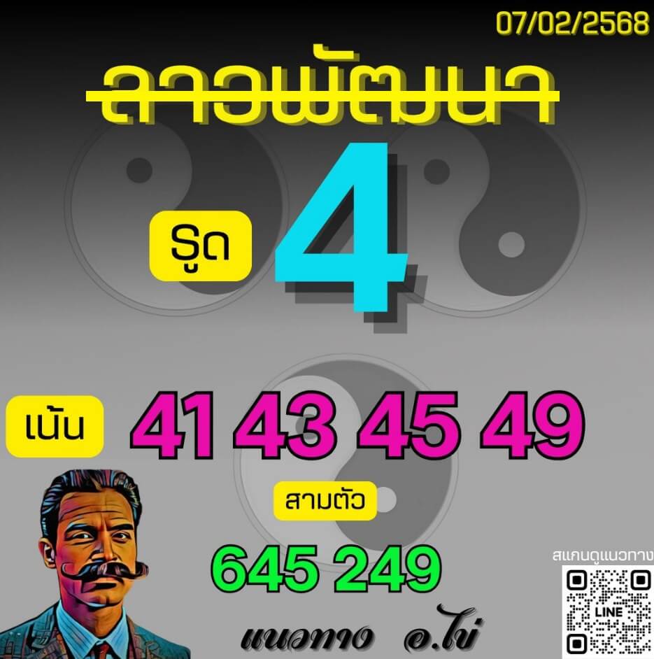 หวยลาว 7-2-68 ชุด6