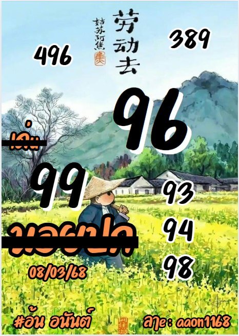 หวยฮานอย 8-3-68 ชุด7