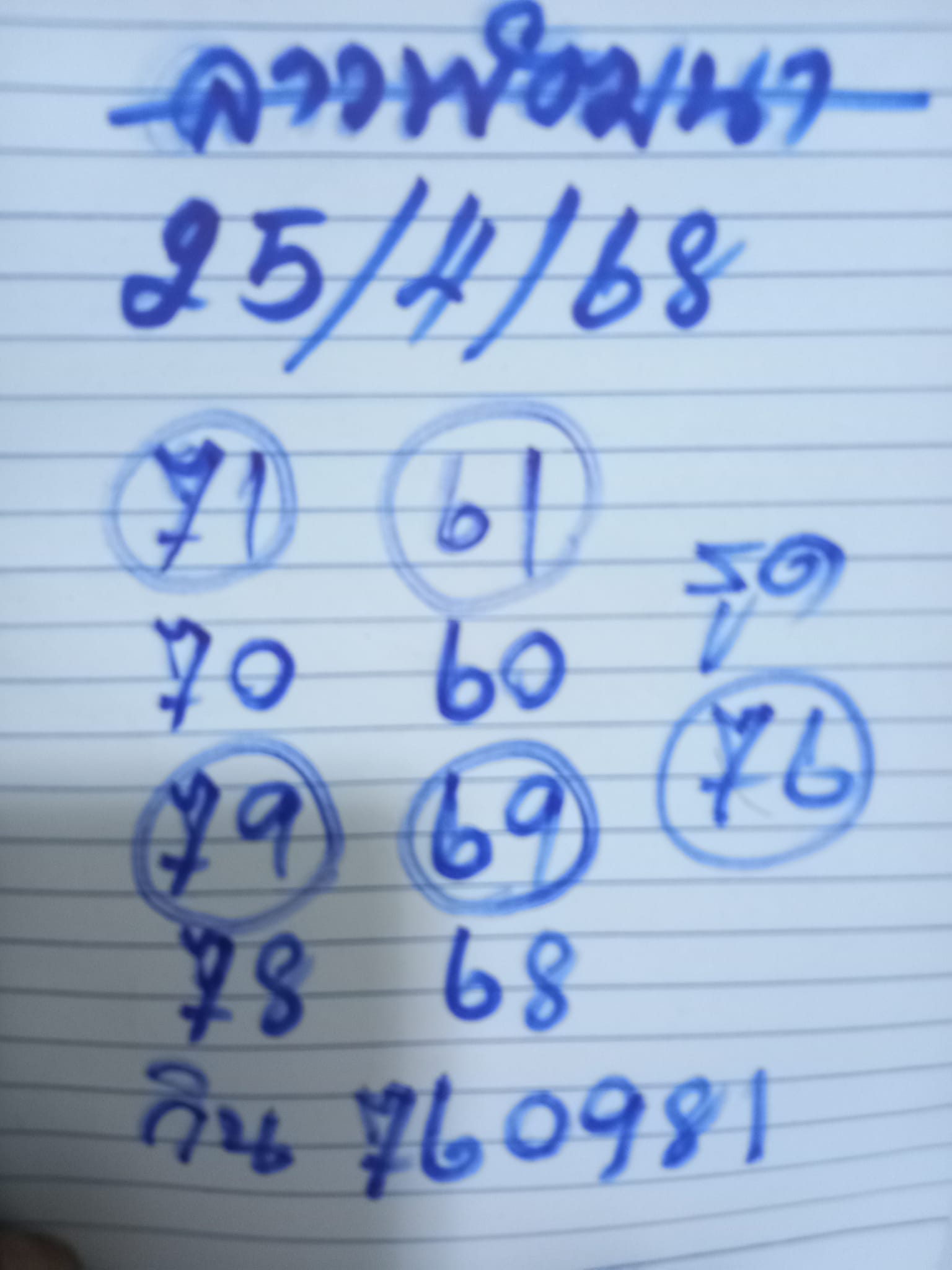หวยลาว 25-4-68 ชุด4