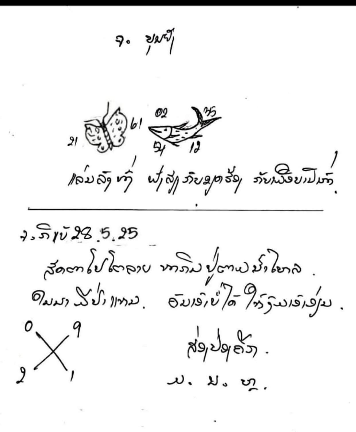 หวยลาว 28-5-68 ชุด8