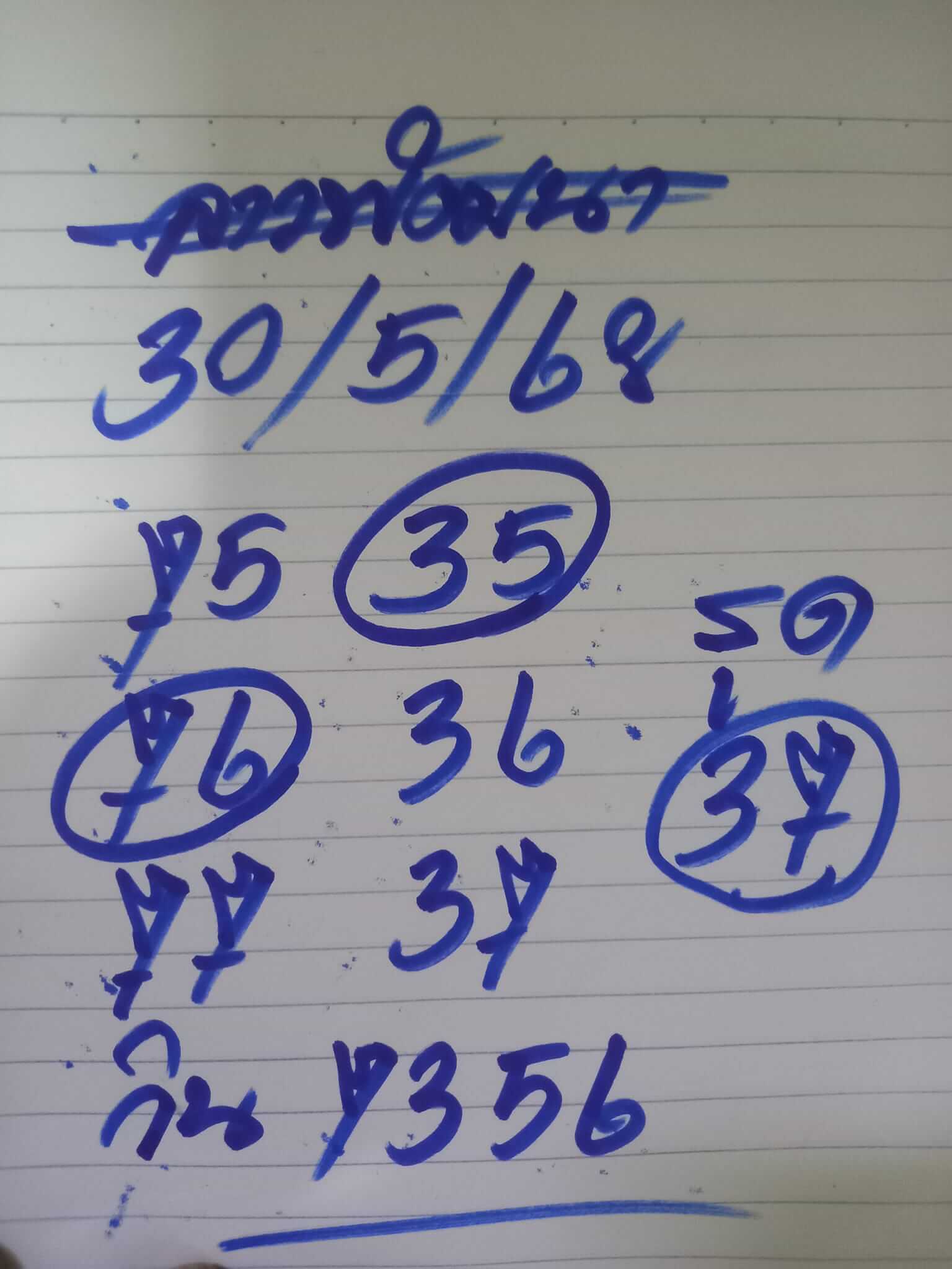 หวยลาว 30-5-68 ชุด2
