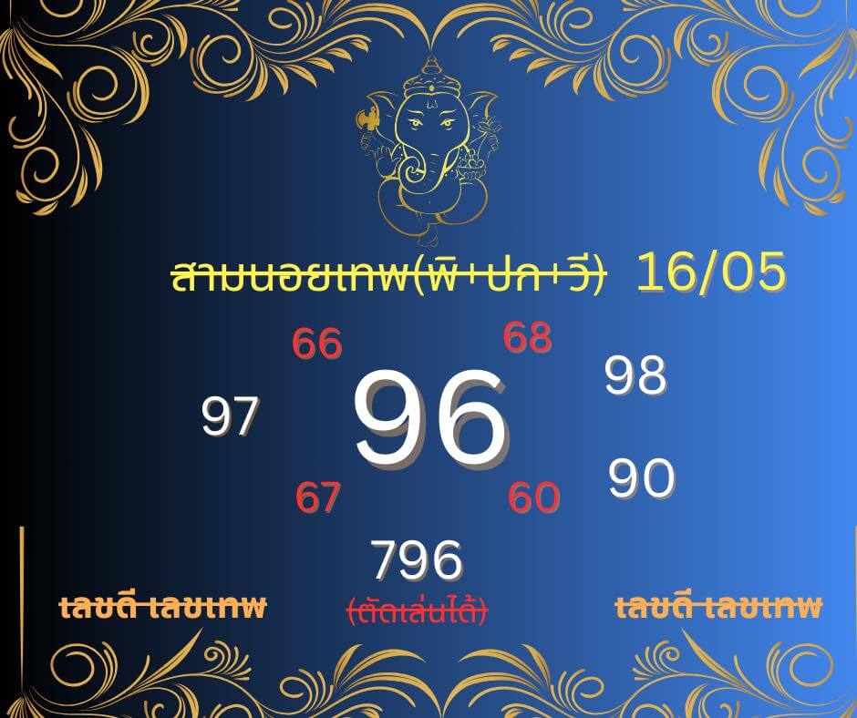 หวยฮานอย 16-5-68 ชุด2