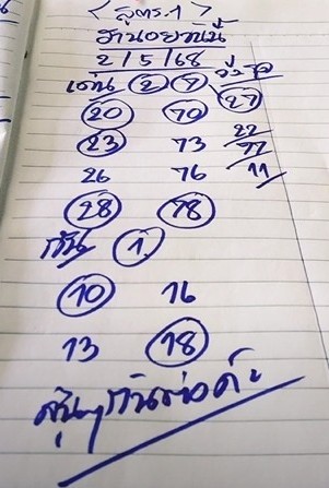 หวยฮานอย 2-5-68 ชุด9