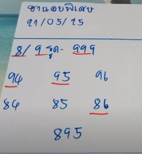 หวยฮานอย 21-5-68 ชุด7