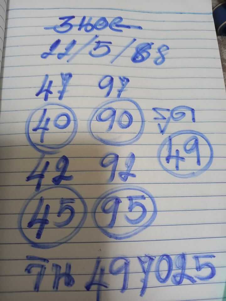 หวยฮานอย 22-5-68 ชุด7